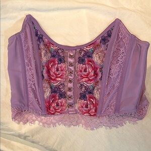 Victorias Secret Cropped Corset Top
